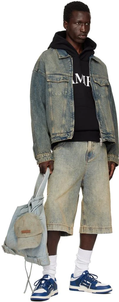 AMIRI Blue & White Skel Top Low Sneakers 5
