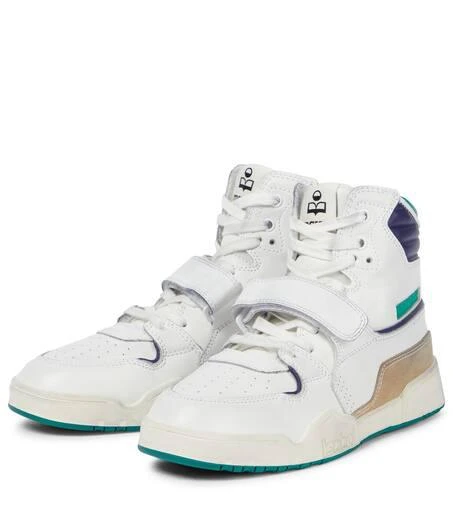 Isabel Marant Alsee leather high-top sneakers 5