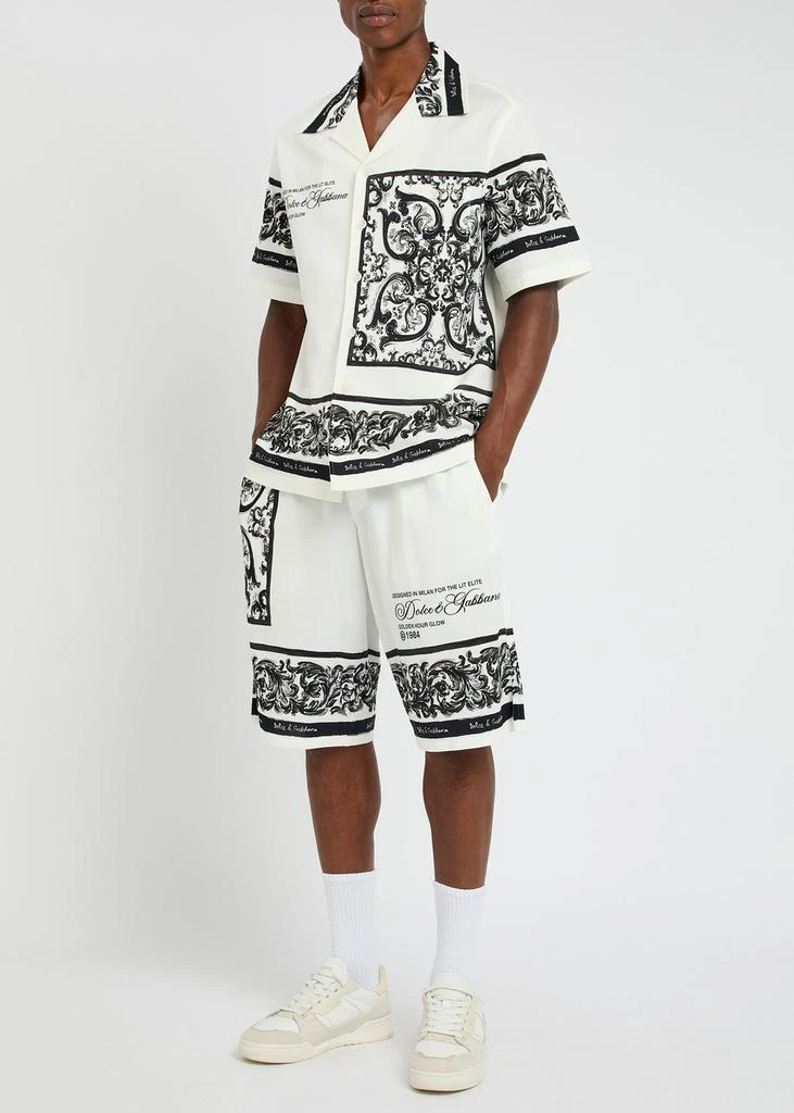 Dolce
Gabbana Printed piqué cotton shirt 4