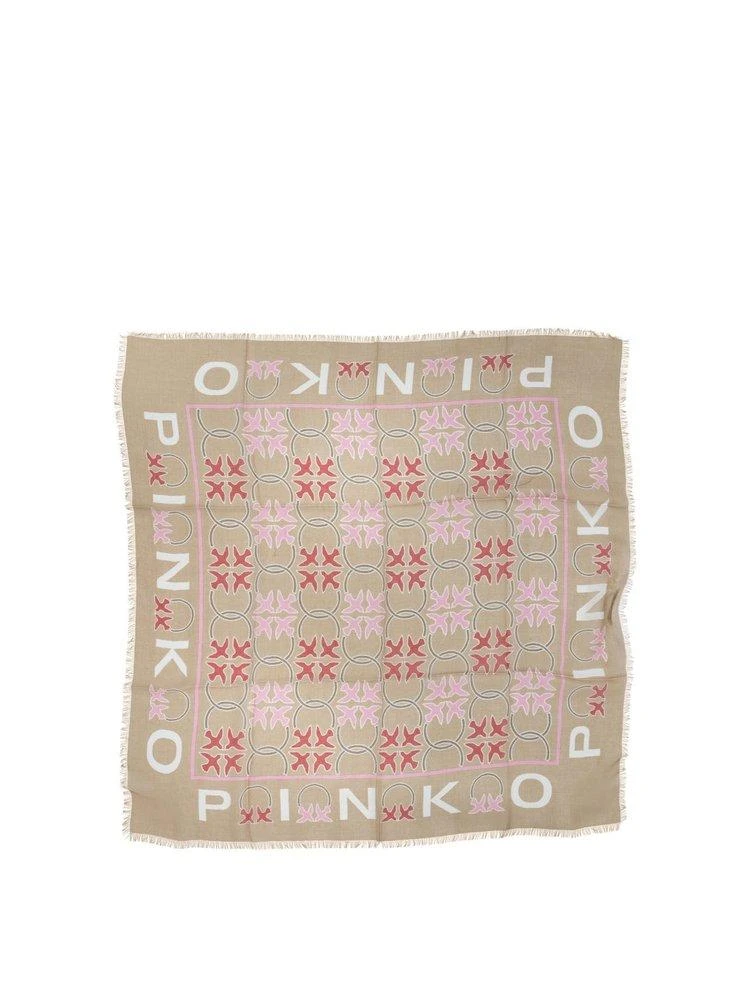 PINKO Pinko Logo Pattern Square Scarf