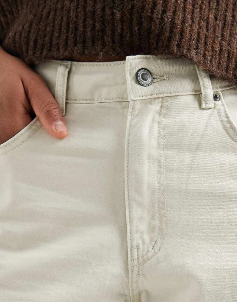 ONLY Tall ONLY Tall barrel trousers in stone 5