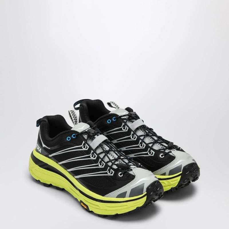 Hoka One One Black and yellow Mafate Three2 sneakers 3