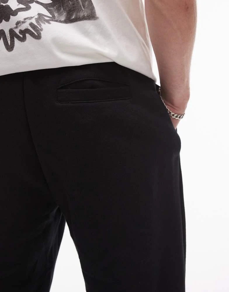 Topman Topman straight leg jogger in black 3