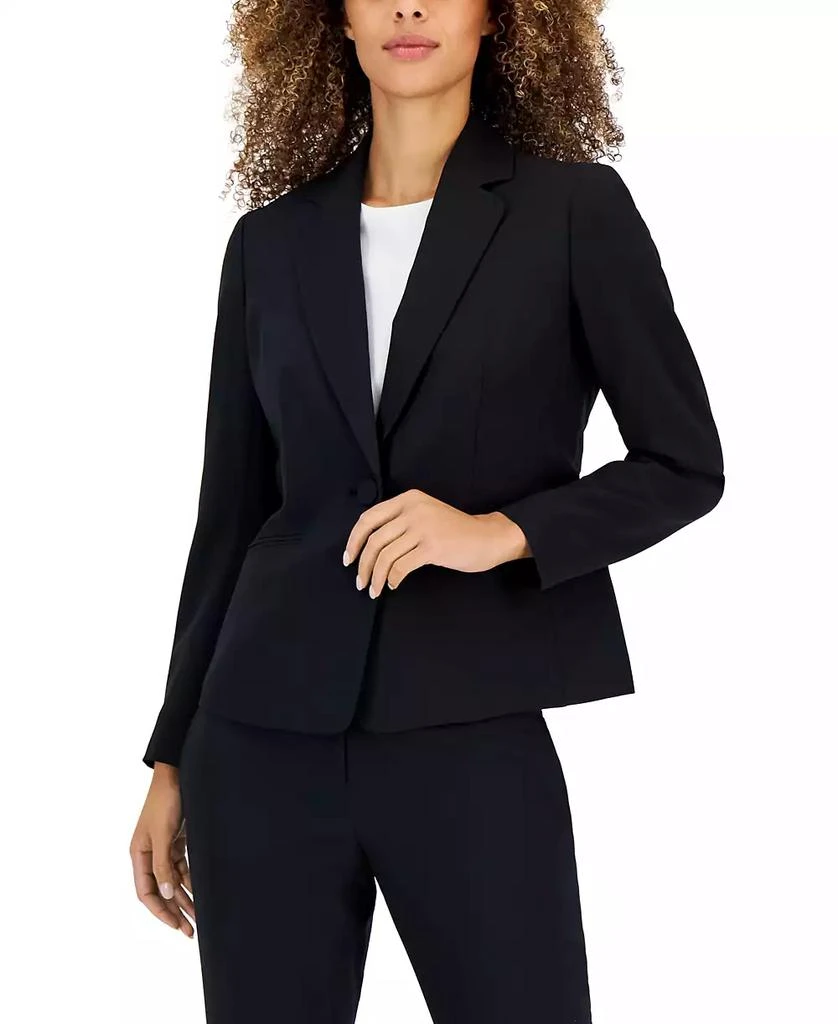 Le Suit Women's Crepe One-Button Pantsuit, Regular & Petite 3
