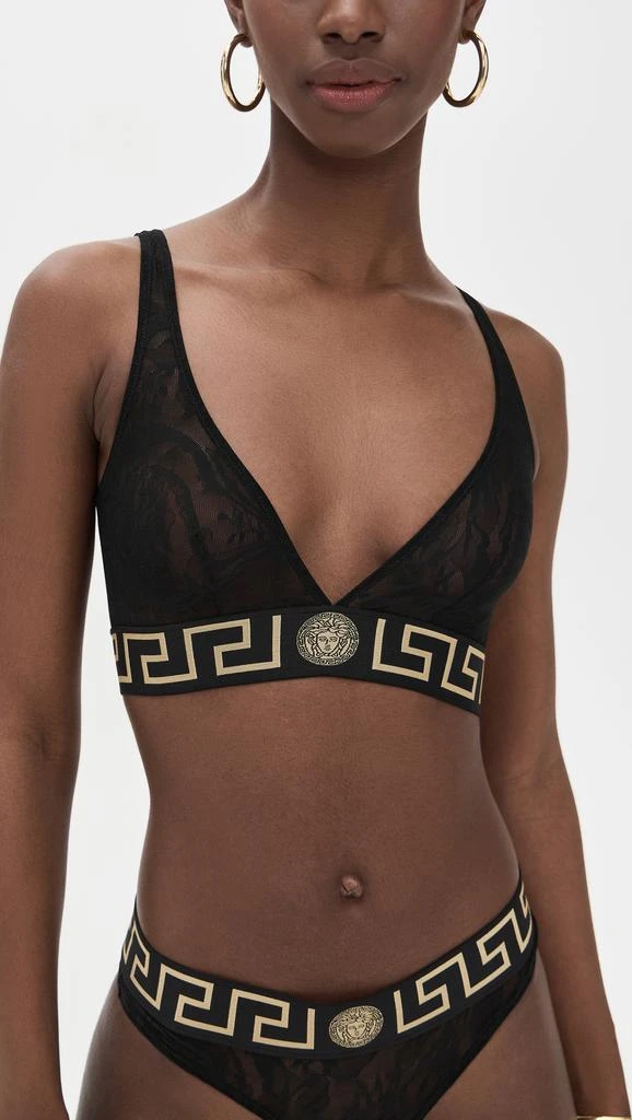 Versace Bra Tulle Barocco Jacquard + Iconic Elastic Bralette 1