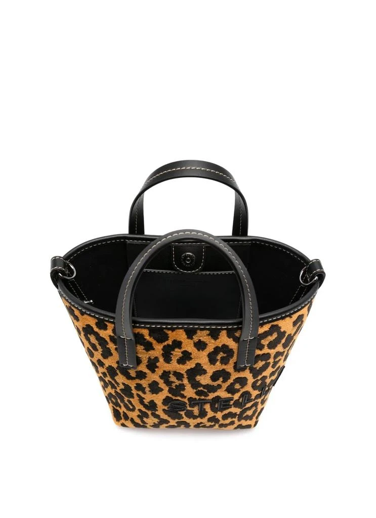 Stella McCartney Bucket Bag Eco Leopard Jacquard Fabric 4