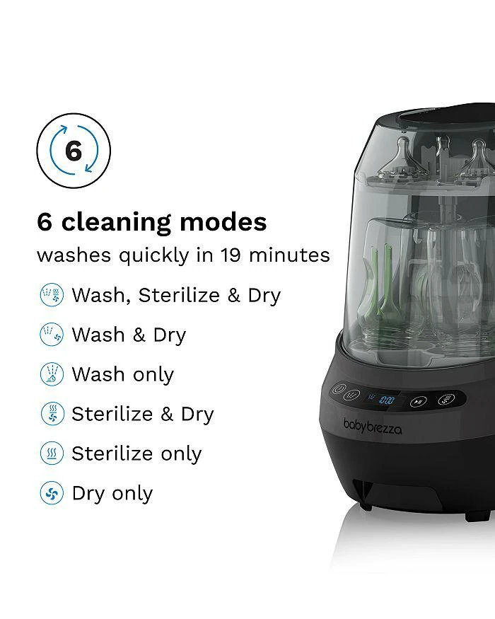 Baby Brezza Bottle Washer Pro - All In One Washer, Sterilizer, Dryer 6