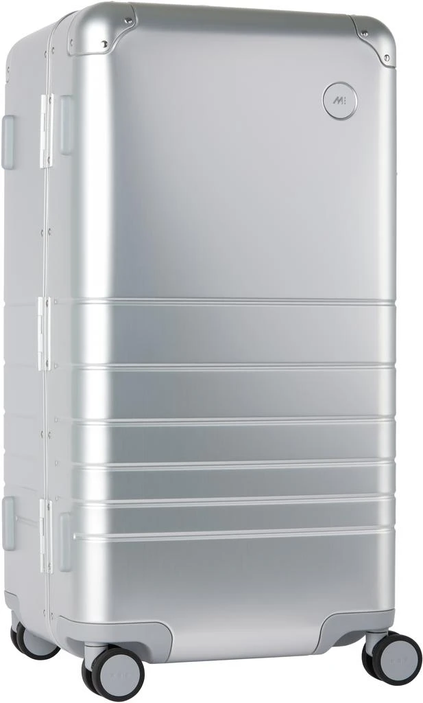 Monos Silver Aluminum Trunk Suitcase 2