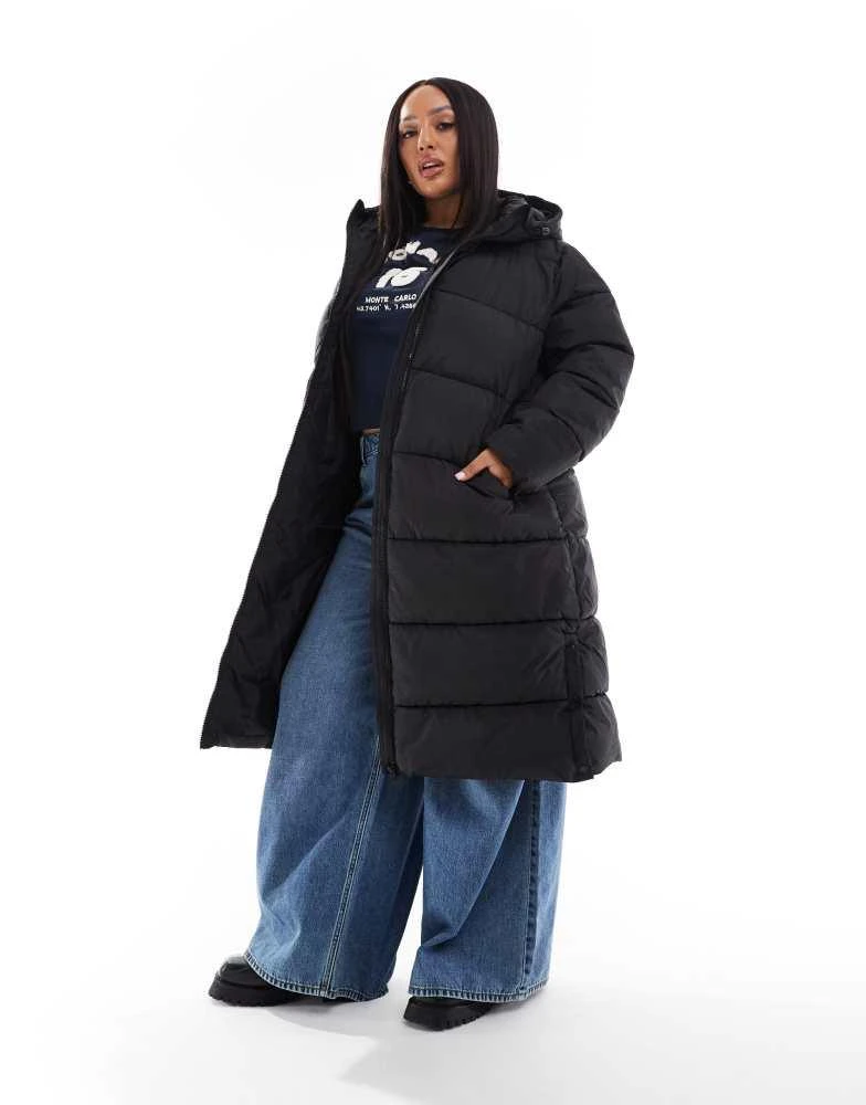 ONLY Curve ONLY Curve longline puffer jacket in black 1