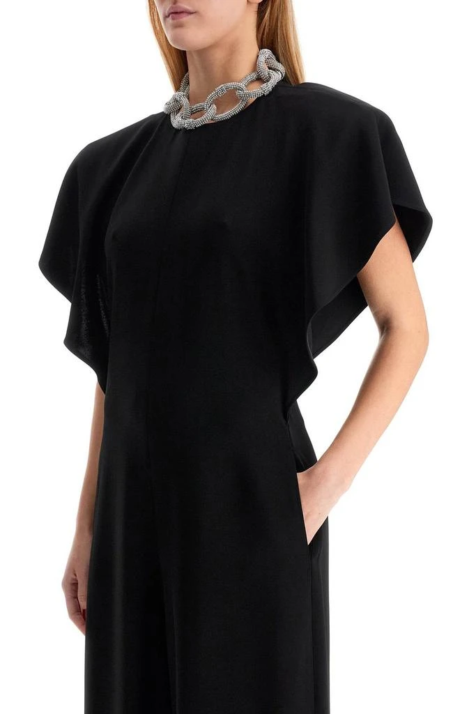 Stella McCartney Stella McCartney Chain-Embellished Wide-Leg Jumpsuit 4