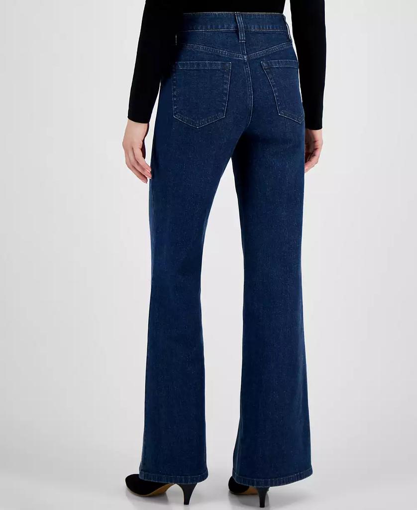 INC International Petite High-Rise Wide Leg Jeans, Created for Macy's