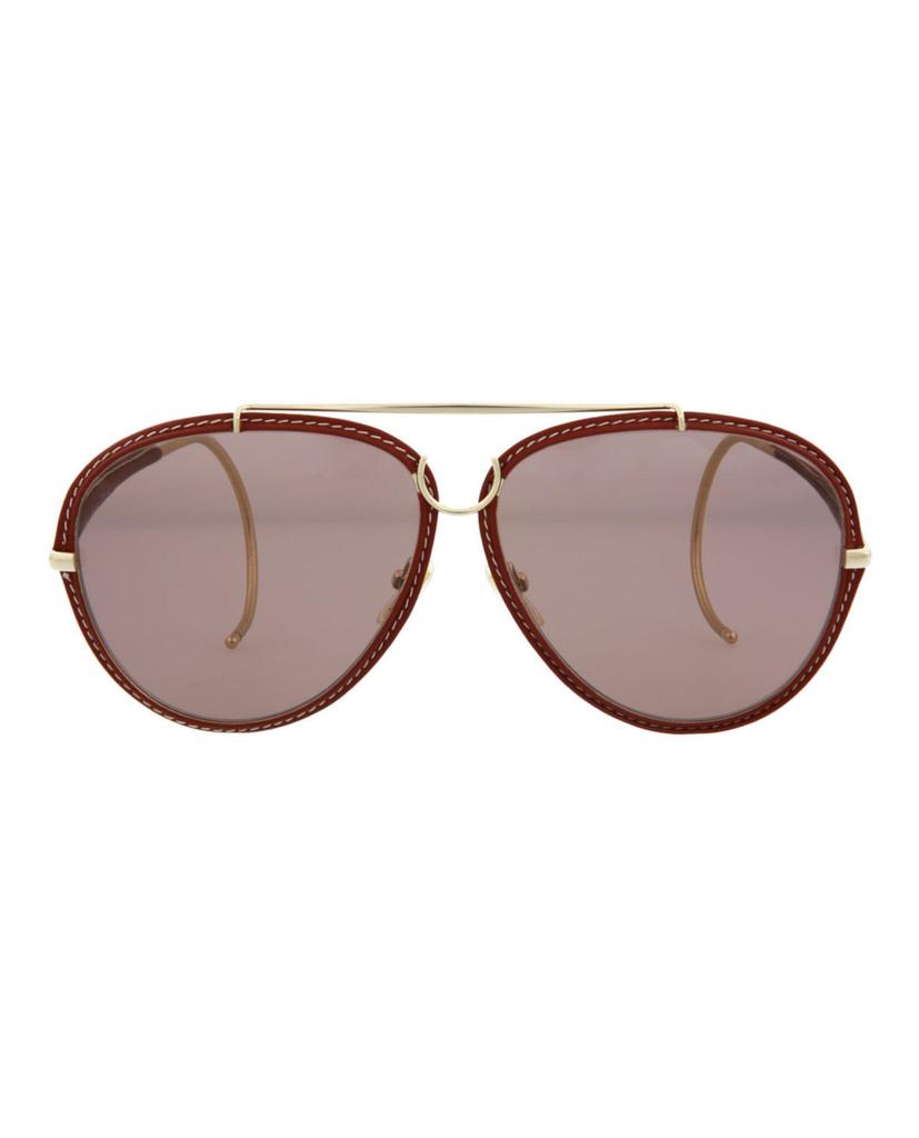 Chloé Aviator-Style Metal Sunglasses