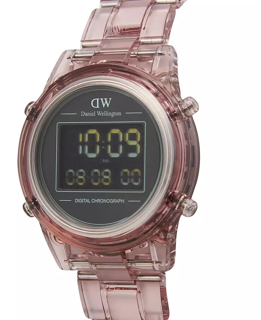 Daniel Wellington Women's Chronograph Pink Plastic Watch, 36mm 3