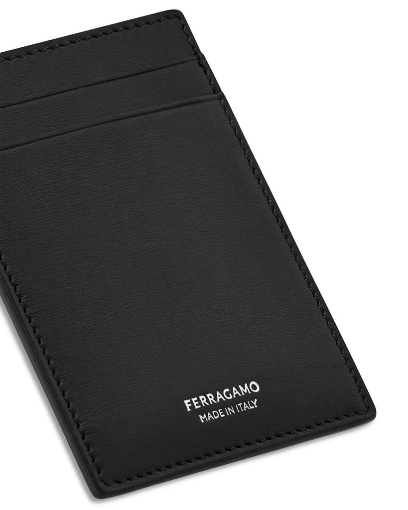 Salvatore Ferragamo Calfskin Leather Money Clip Card Holder 4