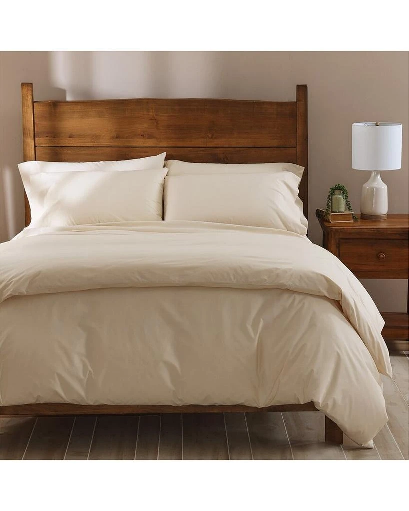 Cuddledown Katahdin Undyed Organic Percale Comforter Cover