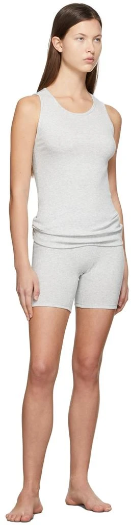 SKIMS Grey Cotton Boyfriend Tank Top 4