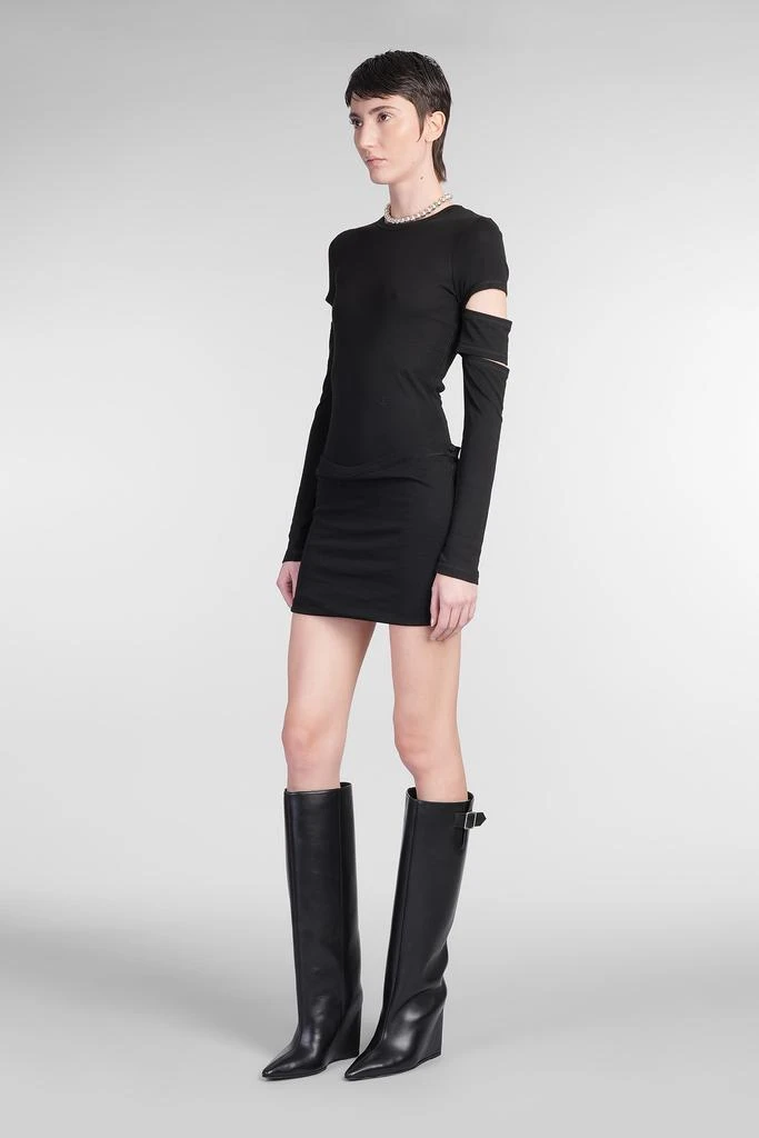 Helmut Lang Dress Woman In Black Cotton 2