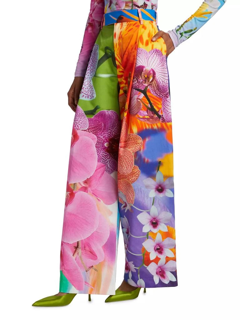BruceGlen Party Orchid Floral Pants 4