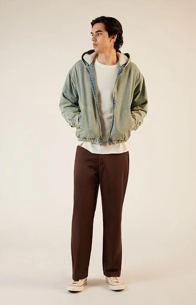PacSun Light Indigo Hooded Denim Jacket 4