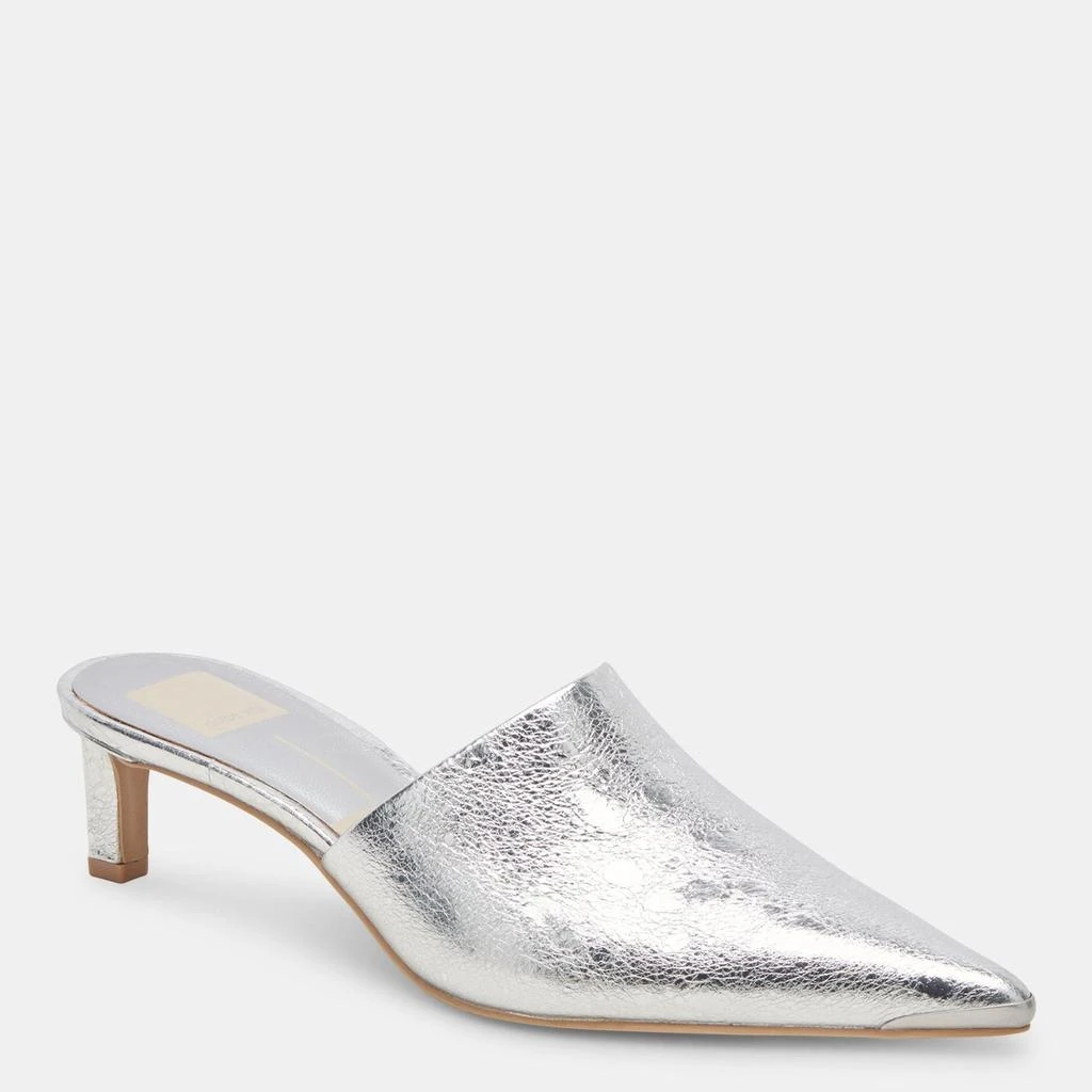 Dolce Vita Lexy Heels Silver Distressed Leather 3