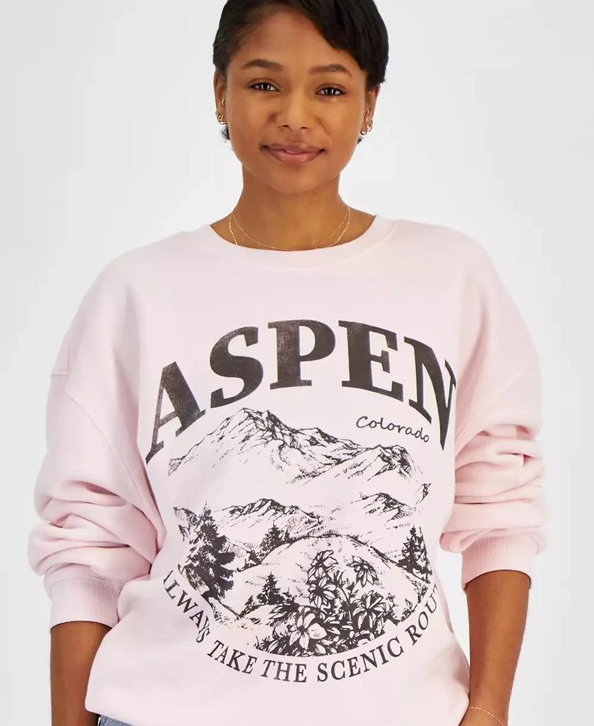 Grayson Threads, The Label Juniors' Aspen Crewneck Sweatshirt 2