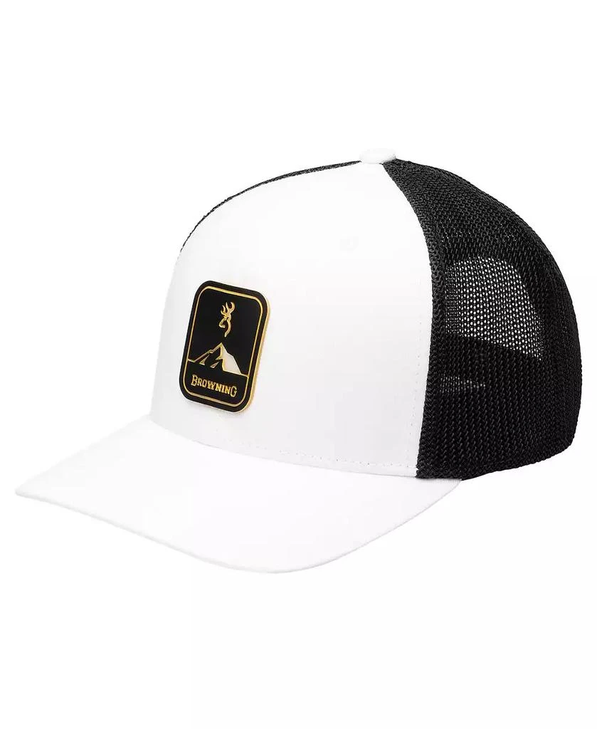 Browning Men's White/Black Icon Trucker Adjustable Hat 1
