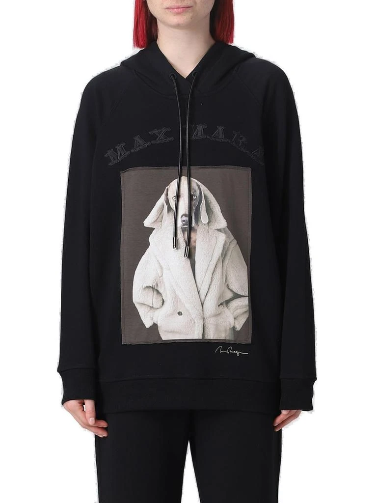 Max Mara Max Mara Logo Detailed Drawstring Hoodie 3