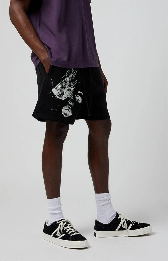 PacSun Life Of Bliss Fleece Volley Sweat Shorts 4