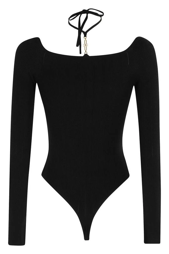 ELISABETTA FRANCHI Fitted Body Tricot With Sculpted Neckline 2