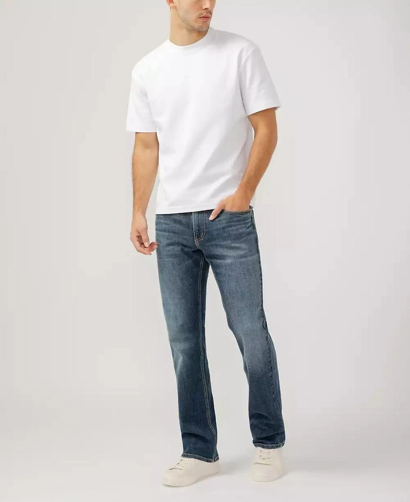 Silver Jeans Co. Men's Jace Slim Fit Bootcut Luxe Heritage Jeans 5