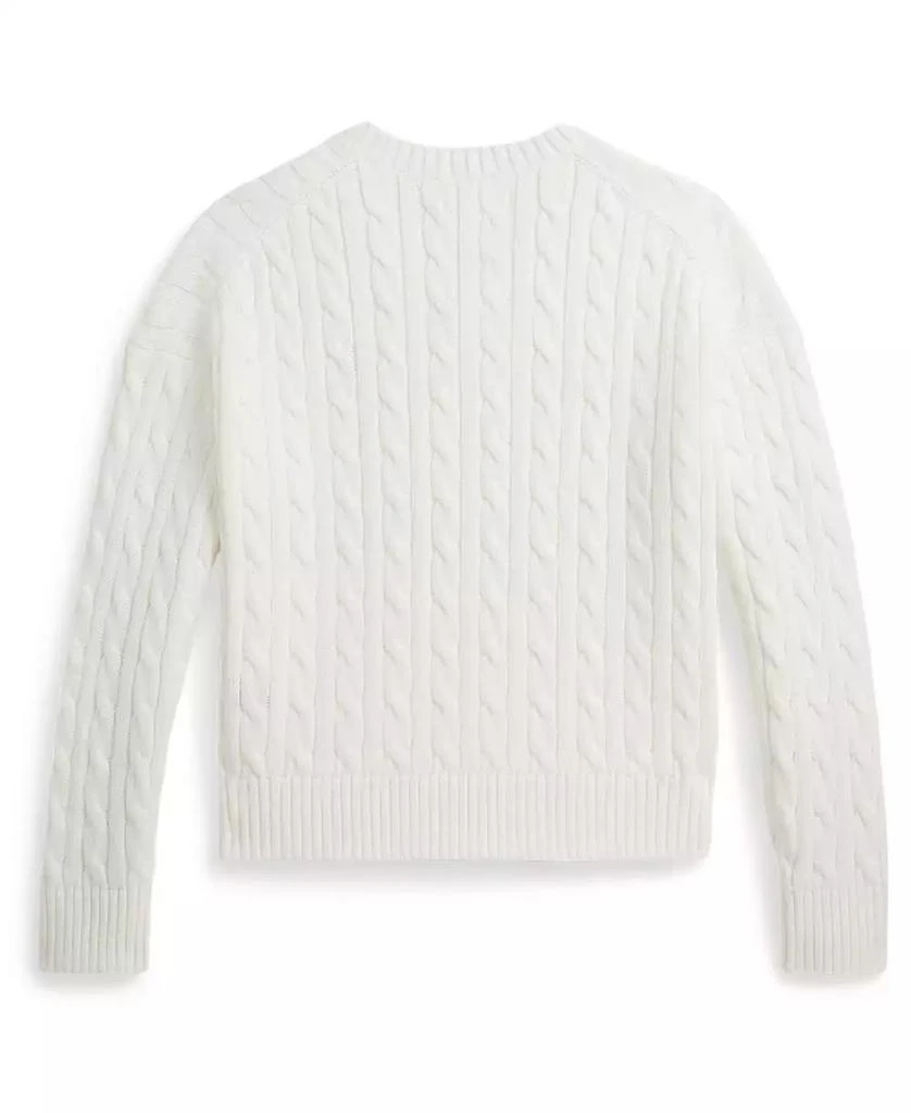 Ralph Lauren Girls
 7-16 Cable-Knit V-Neck Sweater 4