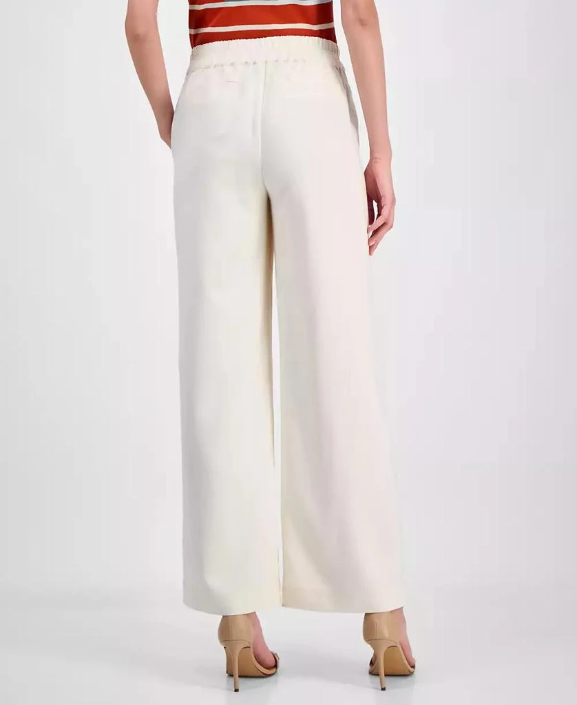 Tahari Women's Pull-On High-Rise Wide-Leg Pants 4