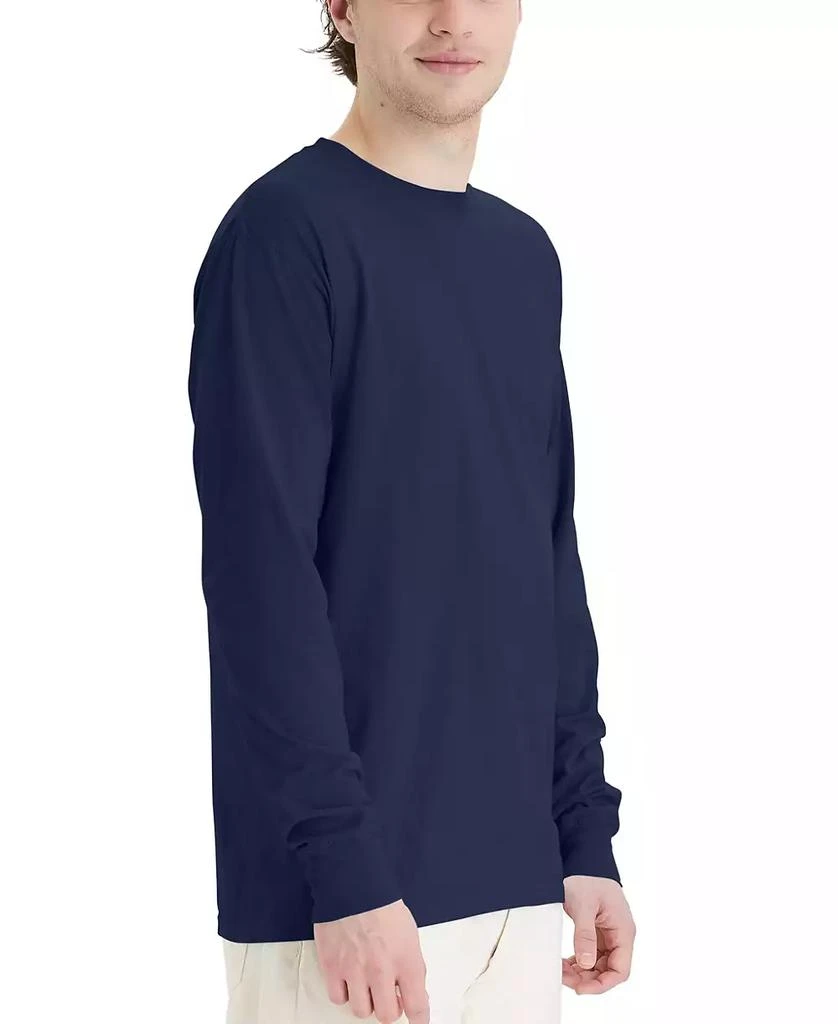 Hanes Unisex Garment Dyed Long Sleeve Cotton T-Shirt 11