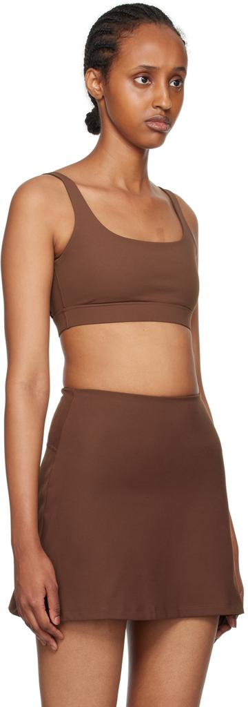 Girlfriend Collective Brown Andy Sport Bra