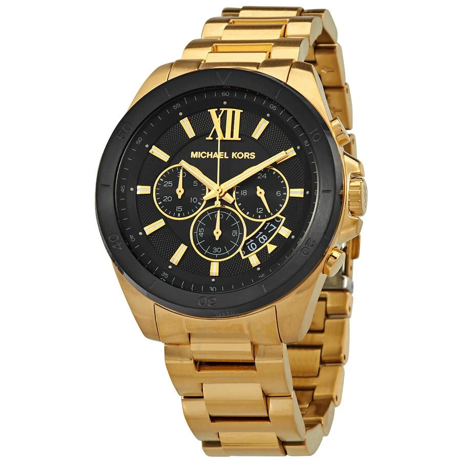 Michael Kors Brecken Chronograph Quartz Crystal Black Dial Men's Watch MK8848 1