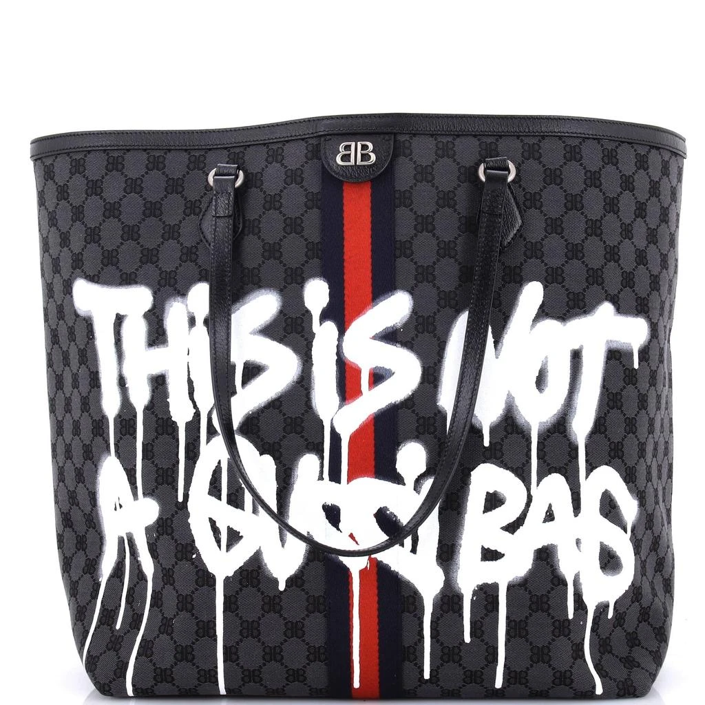 Balenciaga x Gucci The Hacker Project Tote Graffiti BB Canvas Large 1