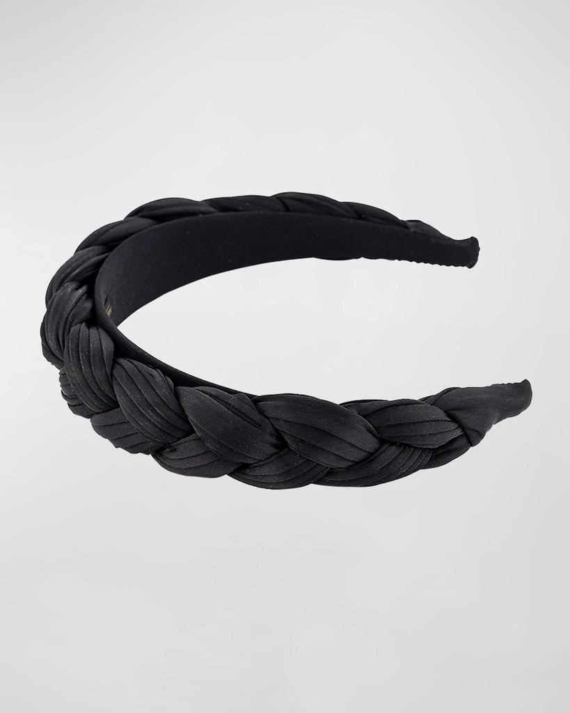 Alexandre de Paris Braided Silk-Blend Headband 3
