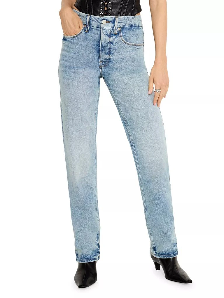 Good American Good Icon Straight Jeans 1