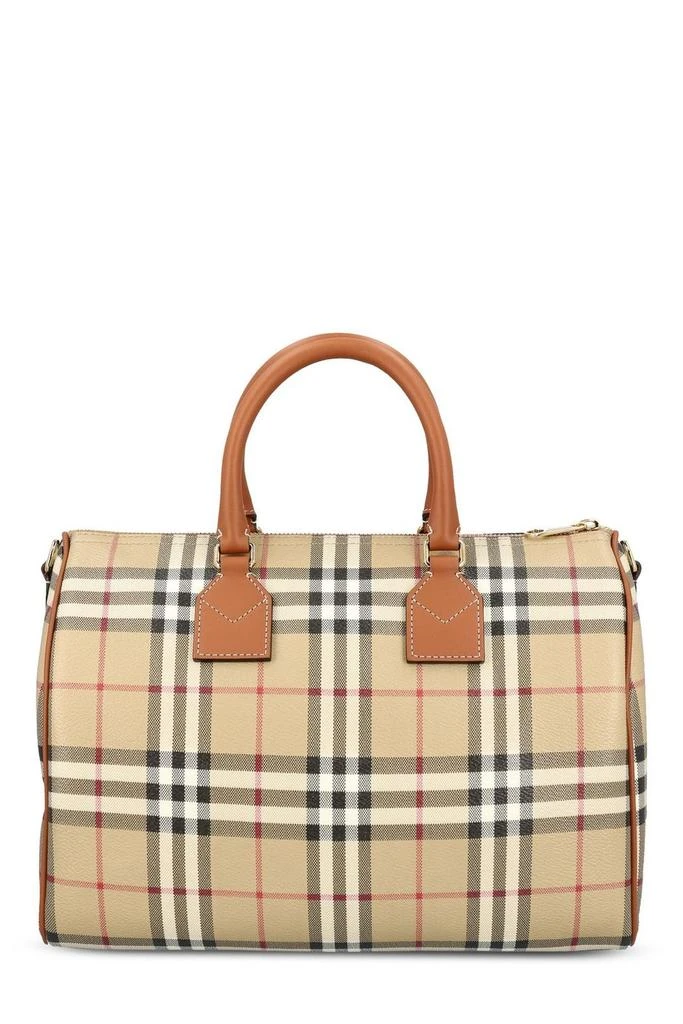 Burberry Burberry Checked Zipped Top Handle Bag 2