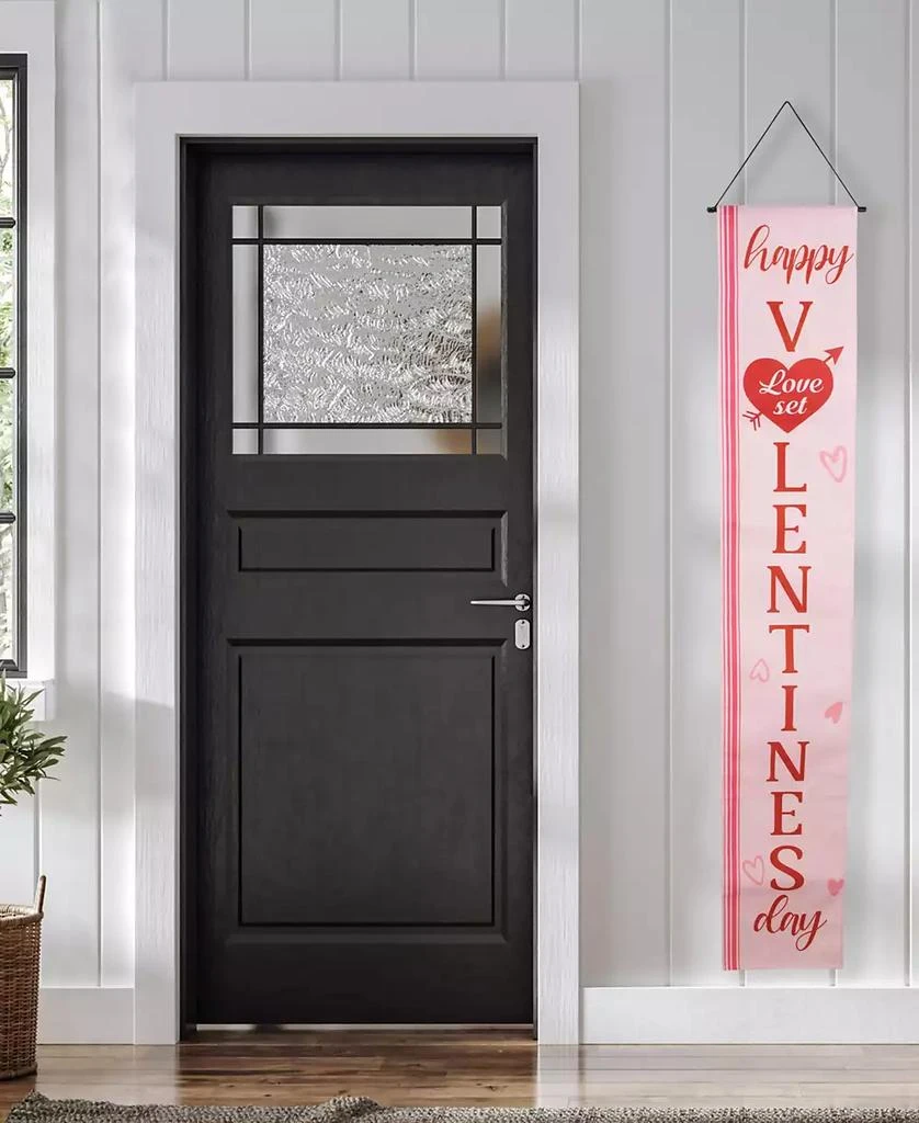 Northlight "Welcome" and "Happy Valentine's Day" Outdoor Door Banners, 71" 3