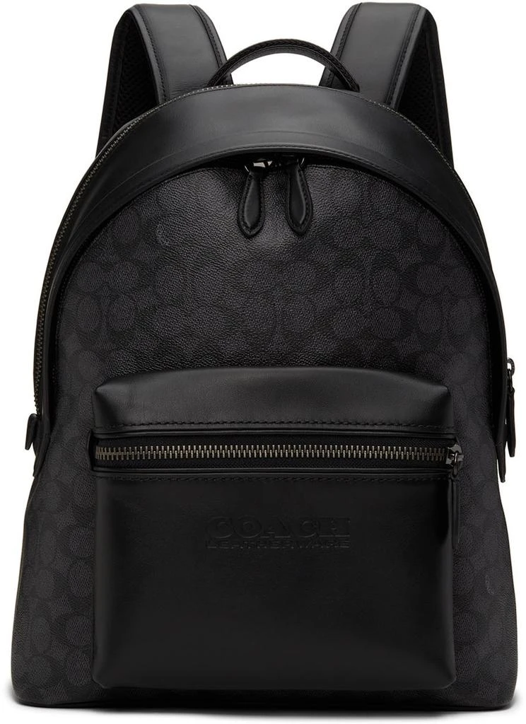 Coach Black Charter Backpack 1