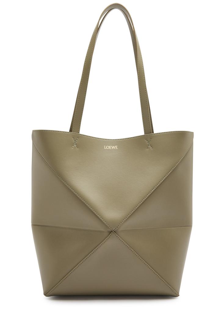 Loewe Puzzle Fold Tote medium bag Desert colour - Tote Bags