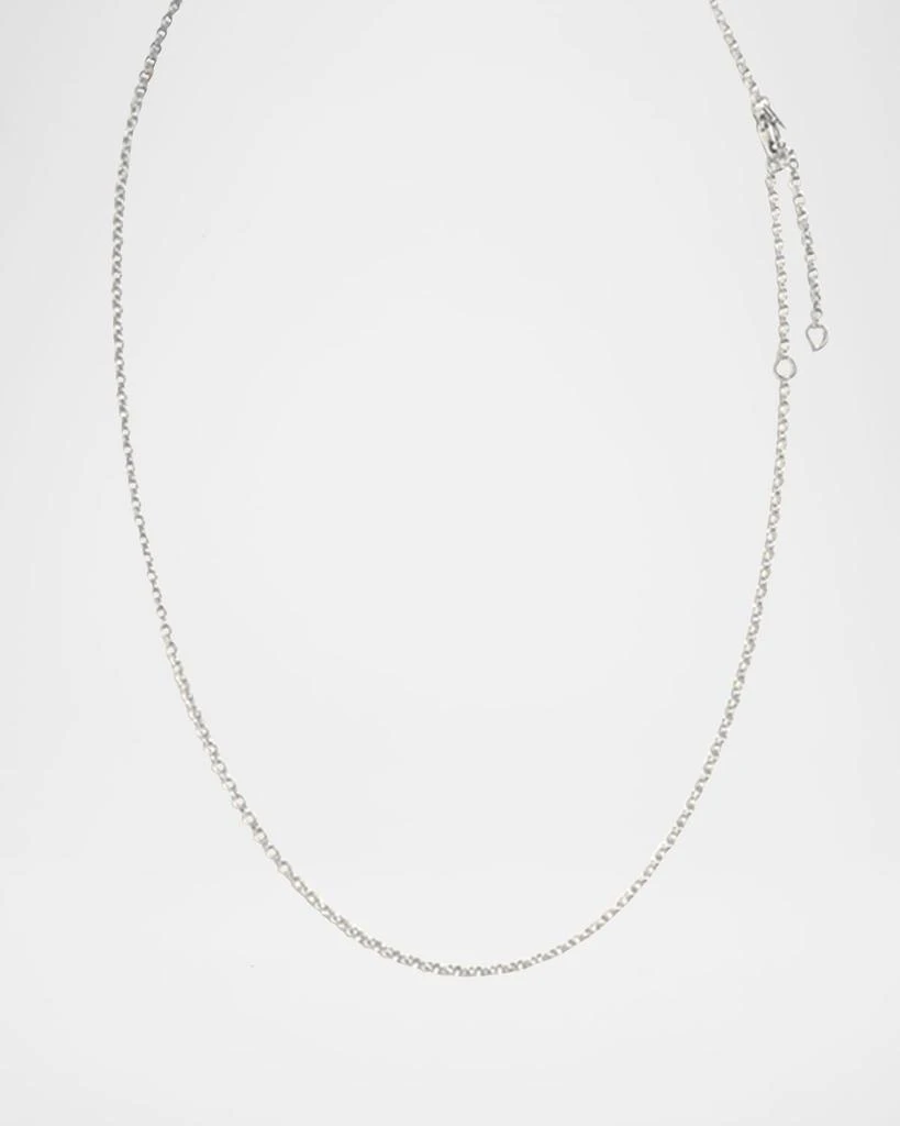 Tamara Comolli 18k White Gold 2.0mm Belcher Chain Necklace 3