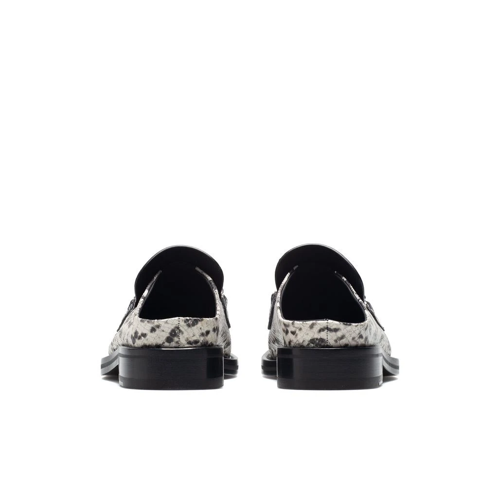 Martine Rose Square Toe Mule faux snake 4