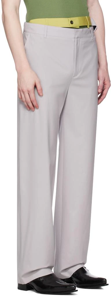 Y/Project Gray Multi Waistband Trousers 2