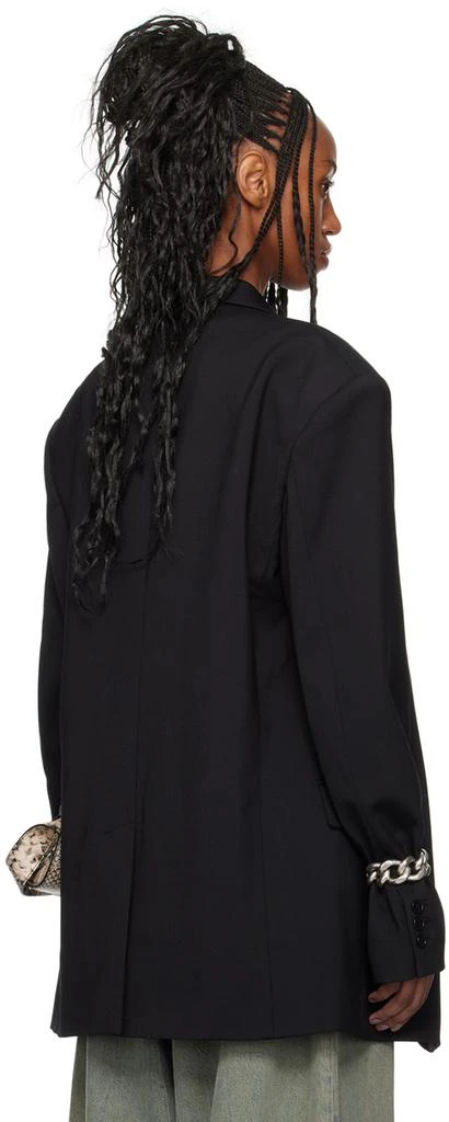 LU'U DAN Black Oversized Boxy Blazer 3