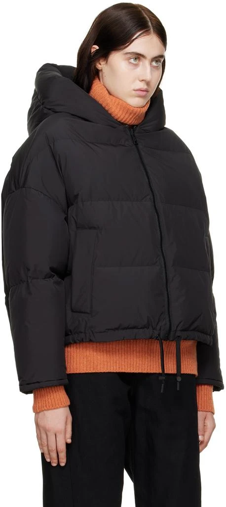 Yves Salomon Black Quilted Down Jacket 2