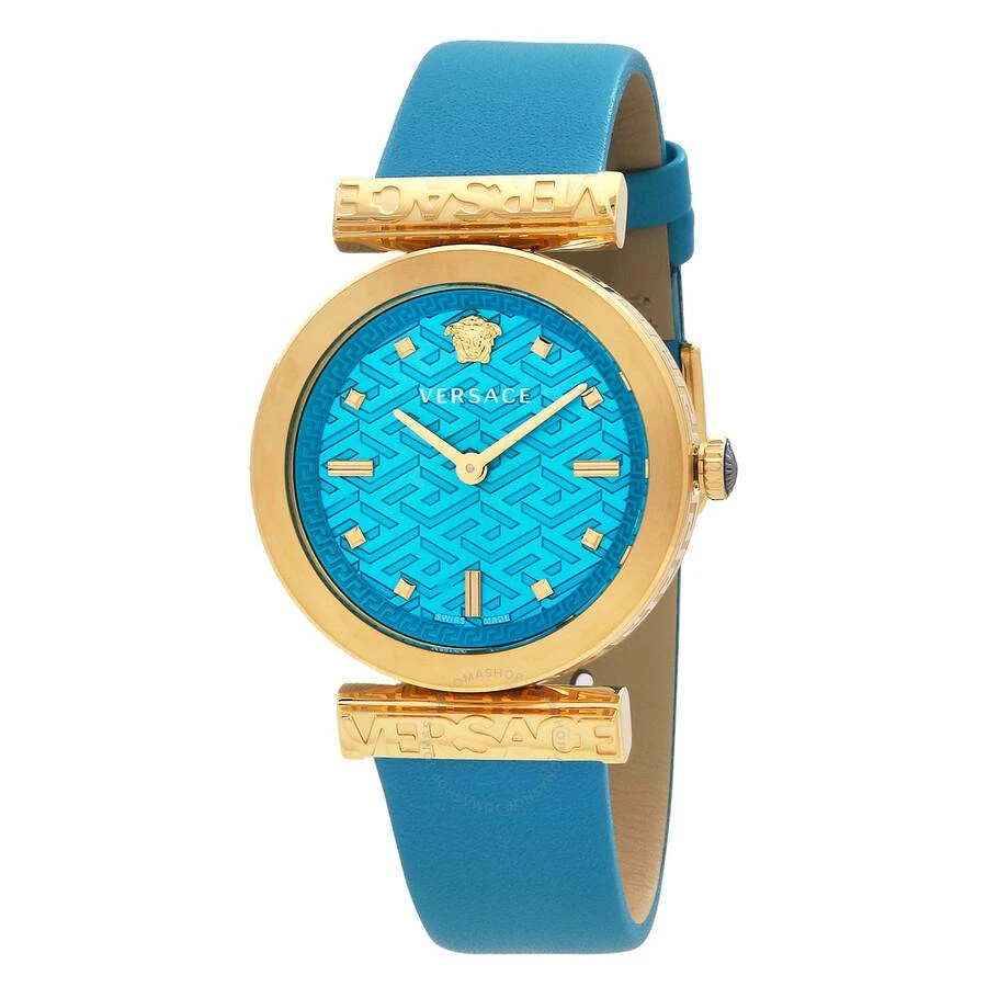 Sale! AUTHENTIC  VERSACE Medusa Pop Quartz Turquoise Dial Ladies Watch Set Versace Medusa Pop Watch Blue — Time After Time main image 4
