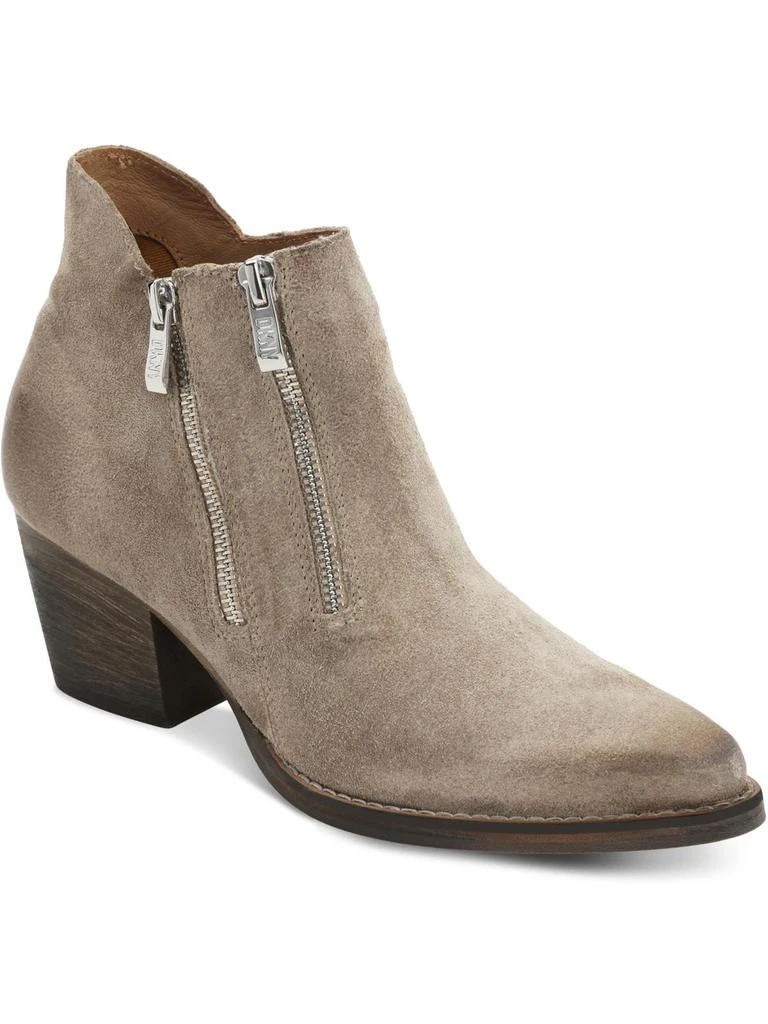 DKNY Kieran Womens Block Heel Pointed Toe Ankle Boots 1