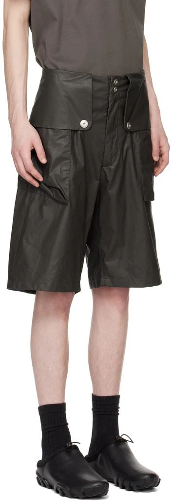 Omar Afridi Brown Flap Shorts 2